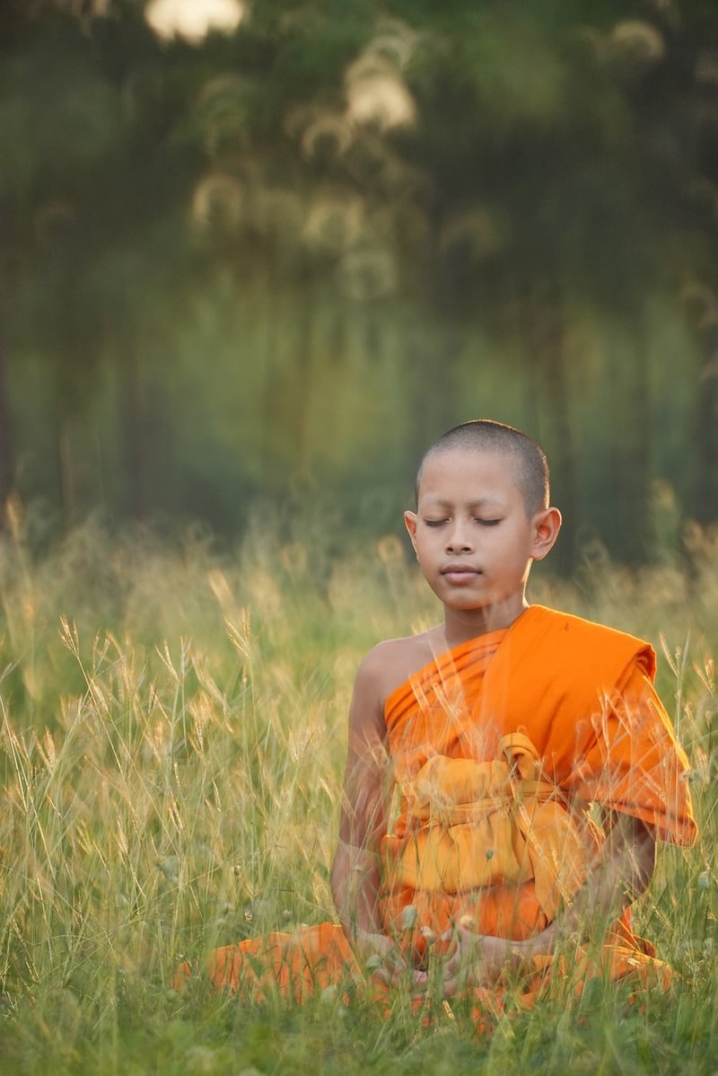Meditation at sunrise